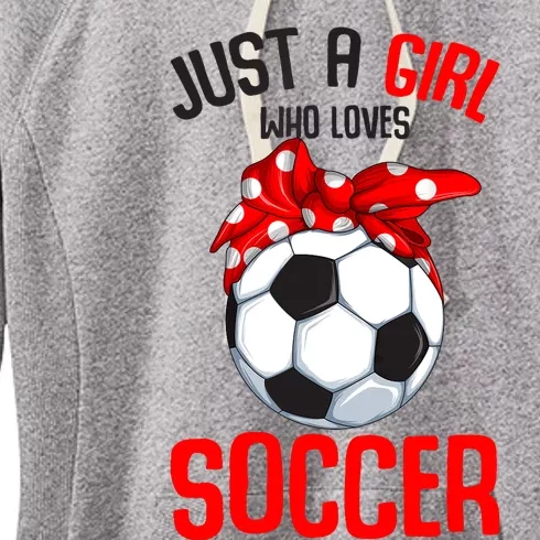 Just A Girl Who Loves Soccer Girl Women's Fleece Hoodie