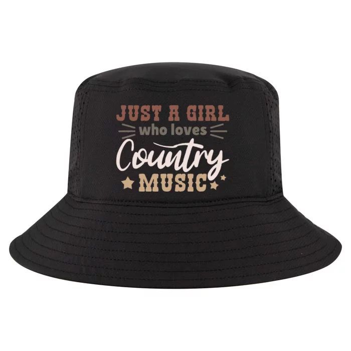 Just A Girl Who Loves Country Music Cool Comfort Performance Bucket Hat