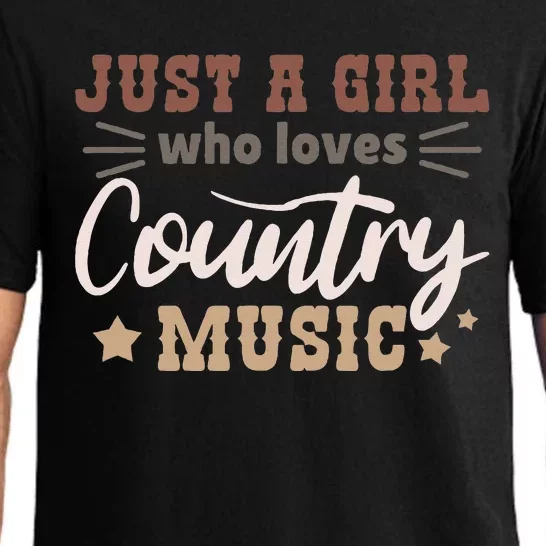 Just A Girl Who Loves Country Music Pajama Set