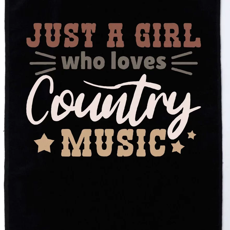 Just A Girl Who Loves Country Music Platinum Collection Golf Towel