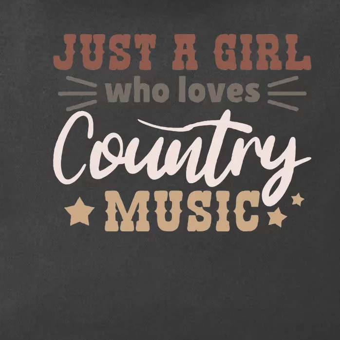 Just A Girl Who Loves Country Music Zip Tote Bag