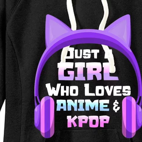 Just A Girl Anime KPop Music Fan Teen Girls Japan Animation Women's Fleece Hoodie