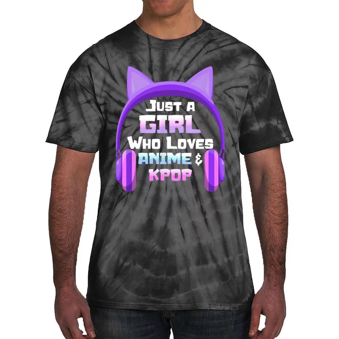 Just A Girl Anime KPop Music Fan Teen Girls Japan Animation Tie-Dye T-Shirt