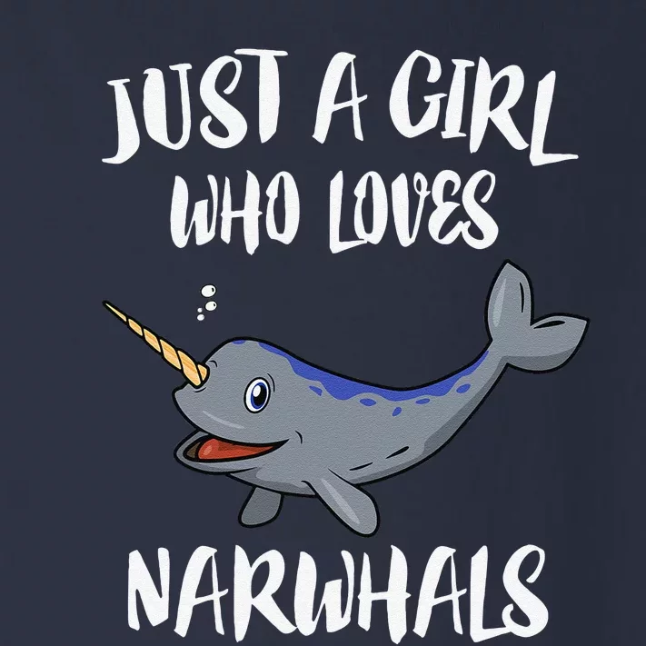 Just A Girl Who Loves Narwhals Whale Gift Toddler Long Sleeve Shirt