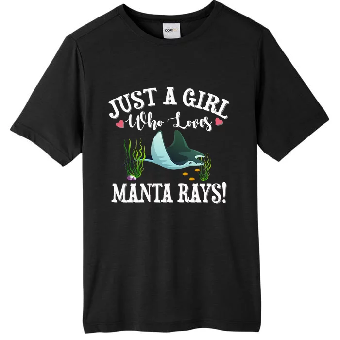 just a girl who loves Manta Ray ChromaSoft Performance T-Shirt