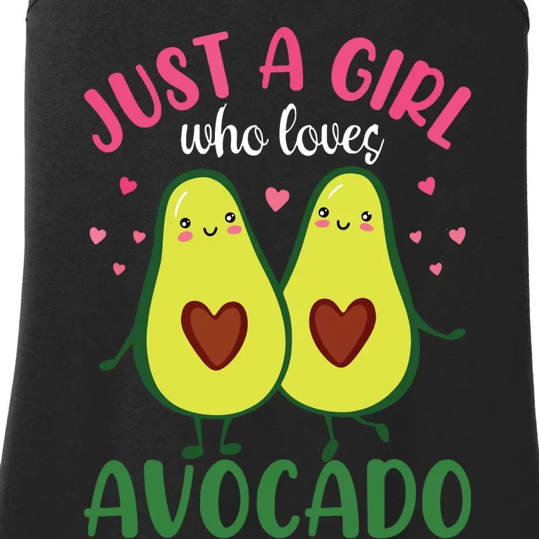 Just A Girl Who Loves Avocado Gift Idea For Women Ladies Essential Tank