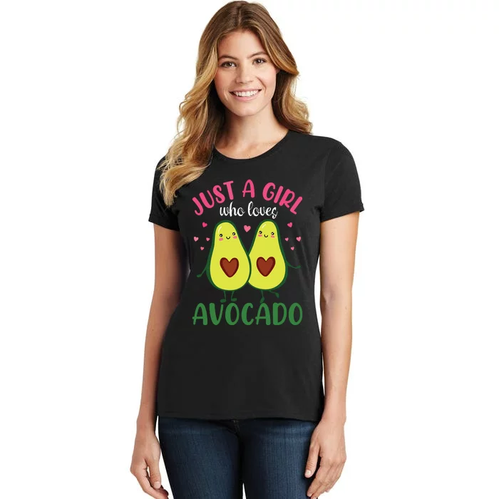 Just A Girl Who Loves Avocado Gift Idea For Women Women's T-Shirt