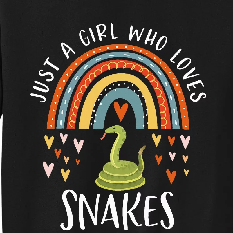 Just A Girl Who Loves Snakes Rainbow Gifts For Snake Lover Sweatshirt