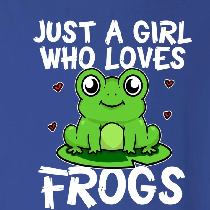 Just A Girl Who Loves Frogs Cute Green Frog Costume Gift Toddler Long Sleeve Shirt