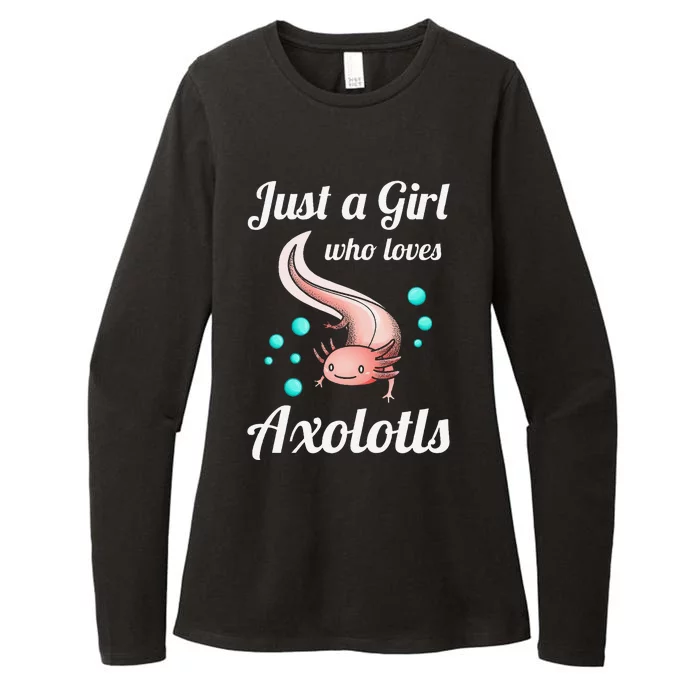 Just A Girl Who Loves Axolotls Axolotl Lovers Gift Womens CVC Long Sleeve Shirt