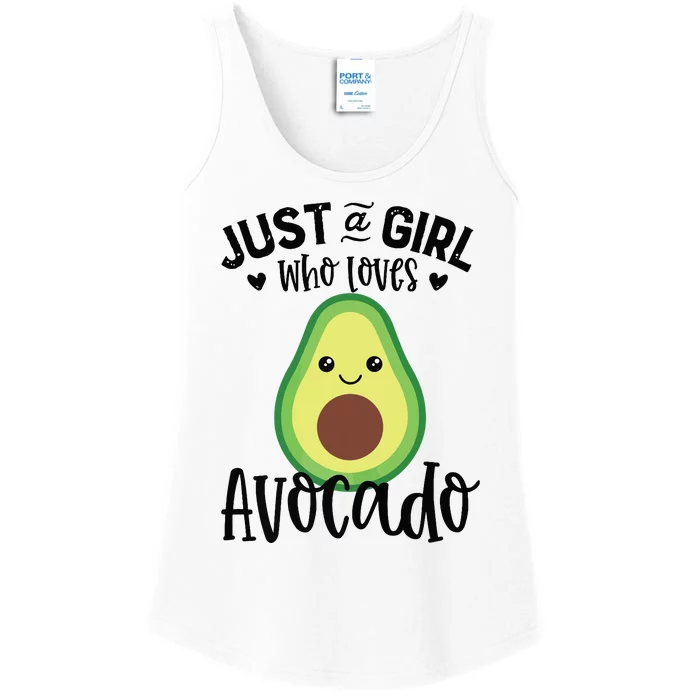 Just A Girl Who Loves Avocado Women Girl Ladies Essential Tank