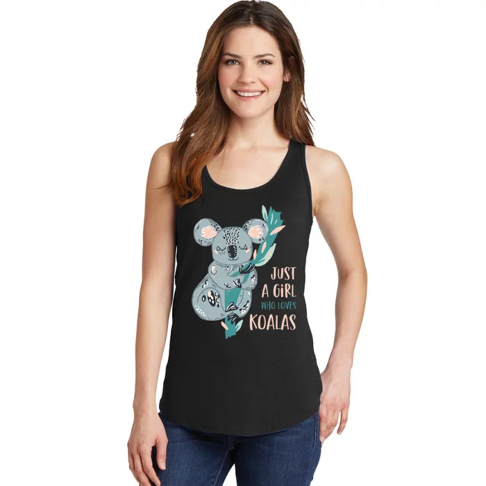 Just A Girl Who Loves Koala Bear Cute Gift Ladies Essential Tank