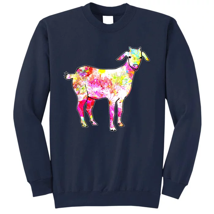 Just A Girl Who Loves Goats Wo Farmer Cute Goat Tall Sweatshirt