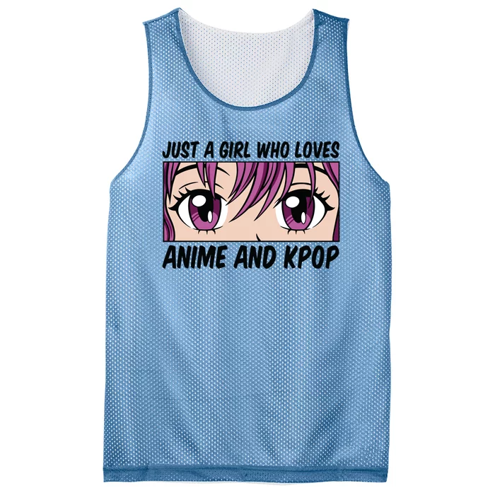 Just A Girl Who Loves Anime And Kpop Mesh Reversible Basketball Jersey Tank