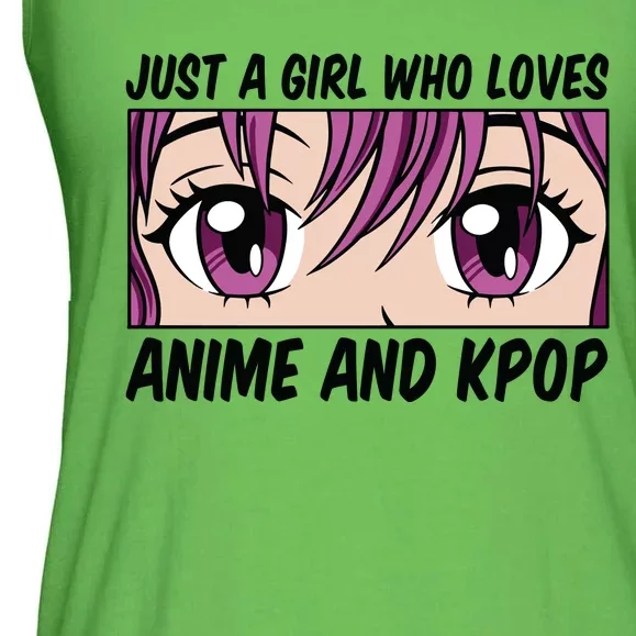 Just A Girl Who Loves Anime And Kpop Ladies Essential Flowy Tank