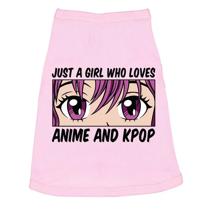 Just A Girl Who Loves Anime And Kpop Doggie Tank