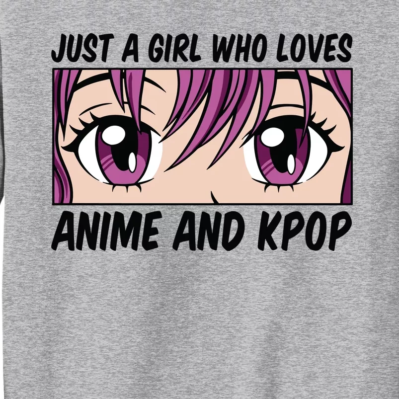 Just A Girl Who Loves Anime And Kpop Sweatshirt