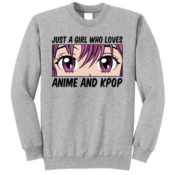 Just A Girl Who Loves Anime And Kpop Sweatshirt