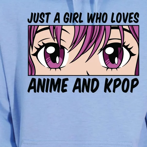 Just A Girl Who Loves Anime And Kpop Unisex Surf Hoodie