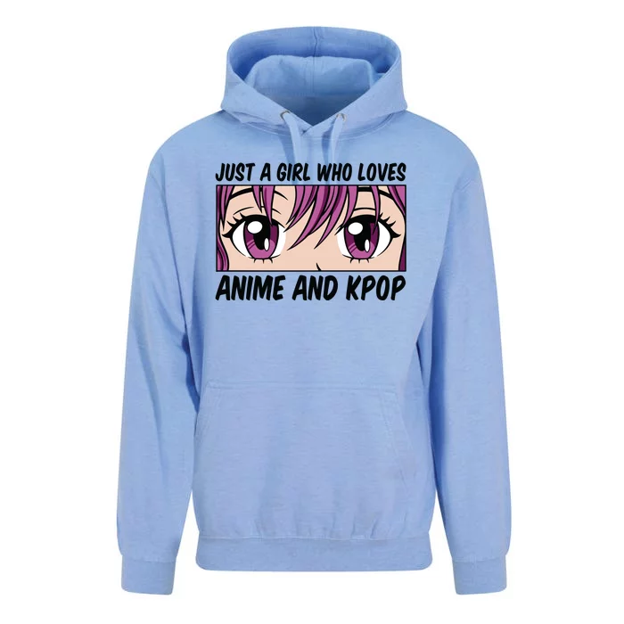 Just A Girl Who Loves Anime And Kpop Unisex Surf Hoodie