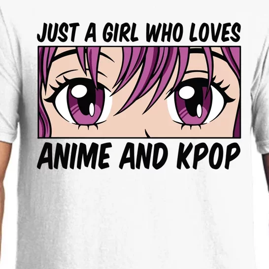 Just A Girl Who Loves Anime And Kpop Pajama Set