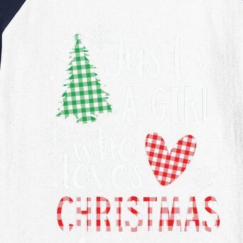 Just A Girl Who Love, Santa Claus, Funny Christmas, Christmas Af Baseball Sleeve Shirt