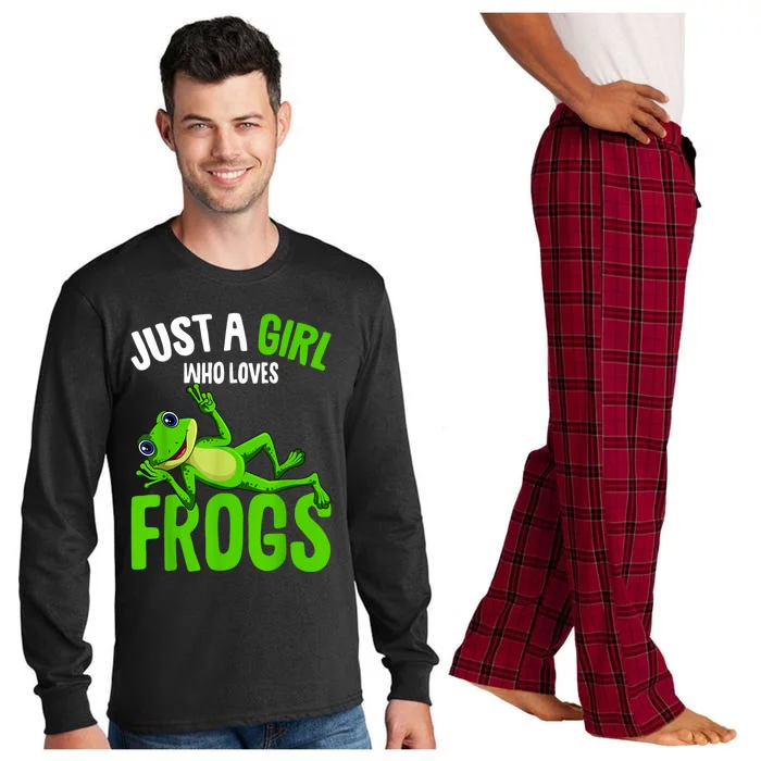 Just A Girl Who Loves Frogs Long Sleeve Pajama Set