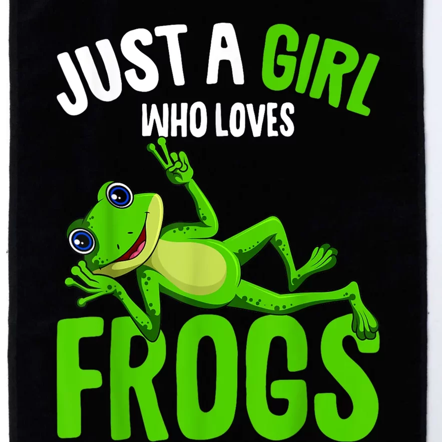 Just A Girl Who Loves Frogs Platinum Collection Golf Towel