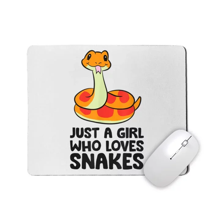 Just A Girl Who Loves Snakes Mousepad