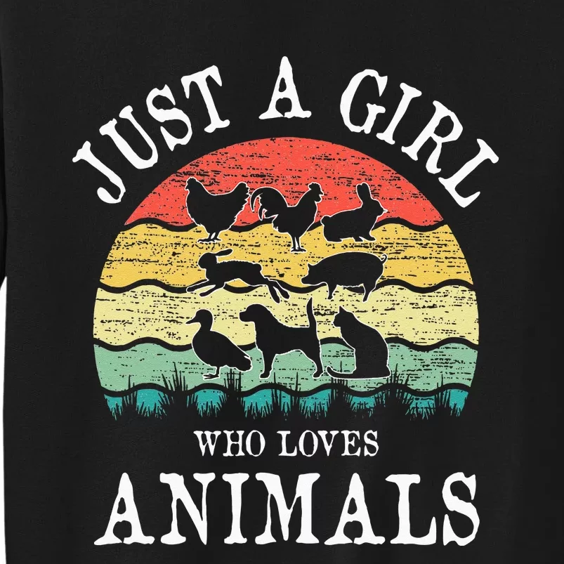 Just A Girl Who Loves Animals Sweatshirt