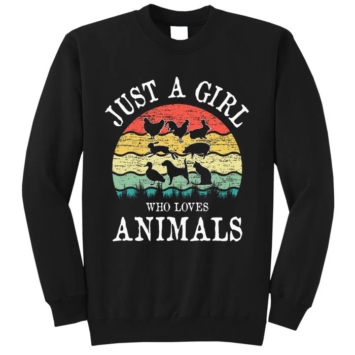 Just A Girl Who Loves Animals Sweatshirt