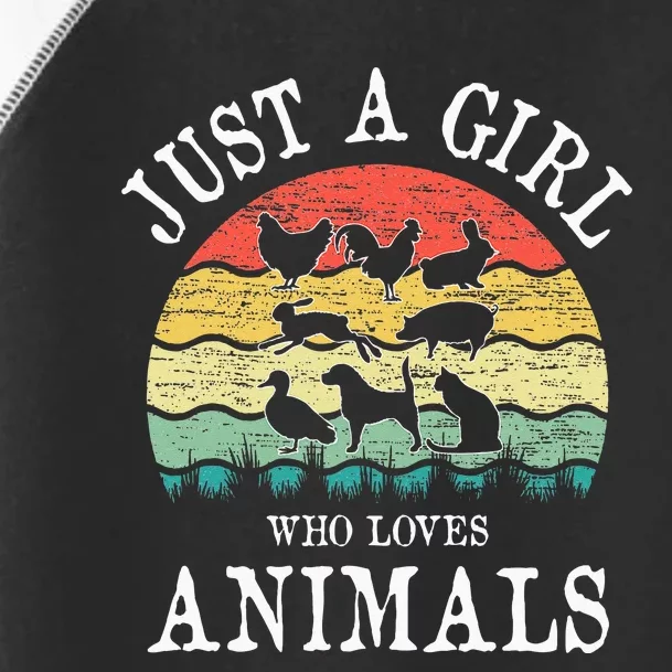 Just A Girl Who Loves Animals Toddler Fine Jersey T-Shirt