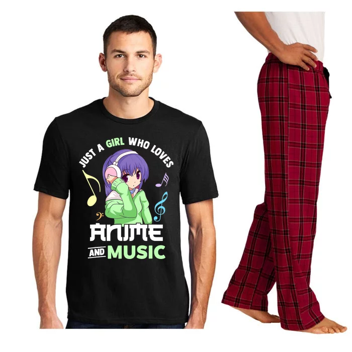 Just A Girl Who Loves Anime And Music Wo Anime Musician Pajama Set