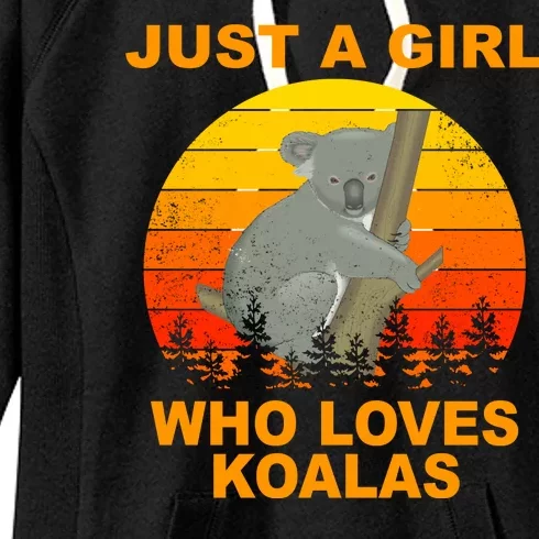 Just A Girl Who Loves Koalas Women's Fleece Hoodie