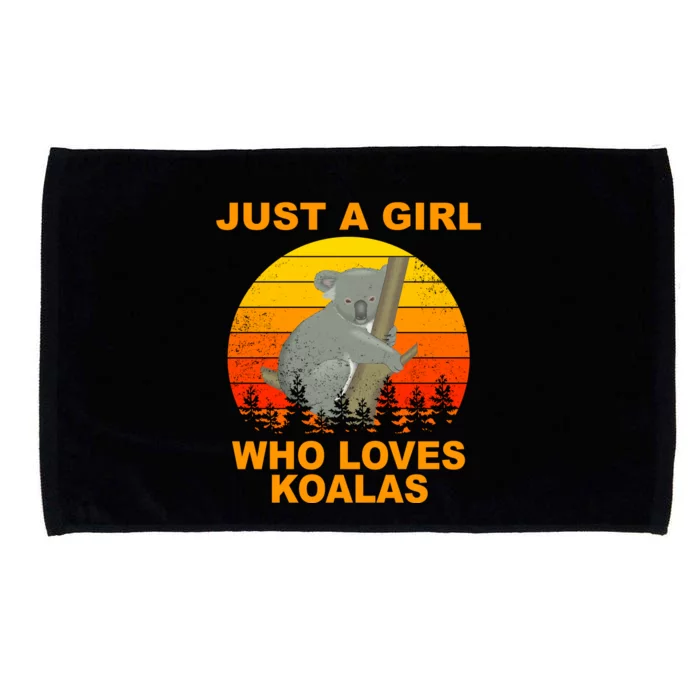 Just A Girl Who Loves Koalas Microfiber Hand Towel