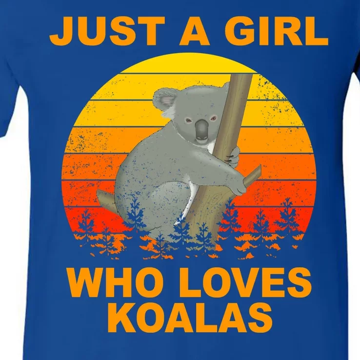 Just A Girl Who Loves Koalas V-Neck T-Shirt