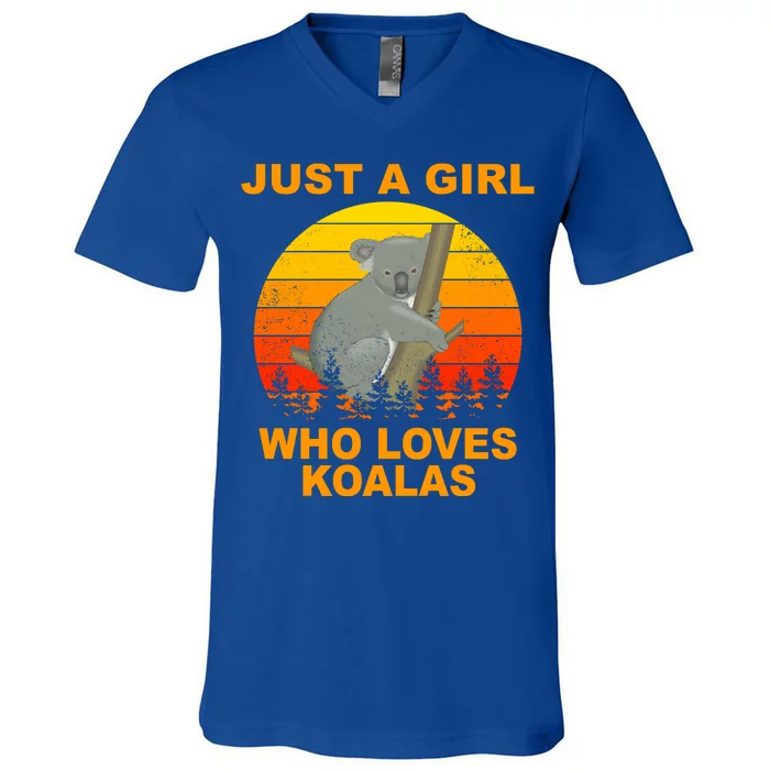 Just A Girl Who Loves Koalas V-Neck T-Shirt