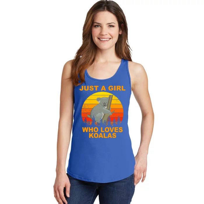 Just A Girl Who Loves Koalas Ladies Essential Tank