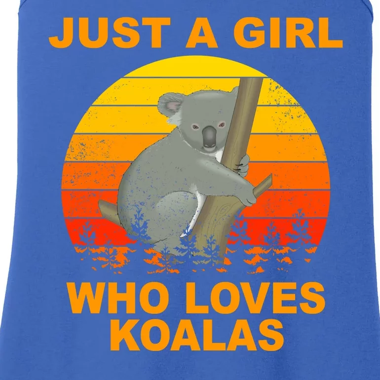 Just A Girl Who Loves Koalas Ladies Essential Tank