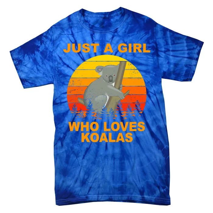 Just A Girl Who Loves Koalas Tie-Dye T-Shirt