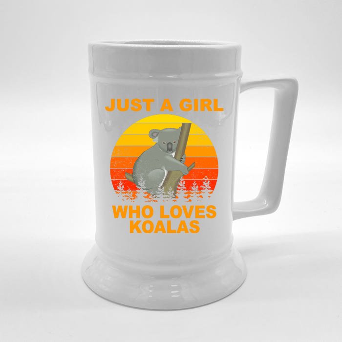 Just A Girl Who Loves Koalas Front & Back Beer Stein