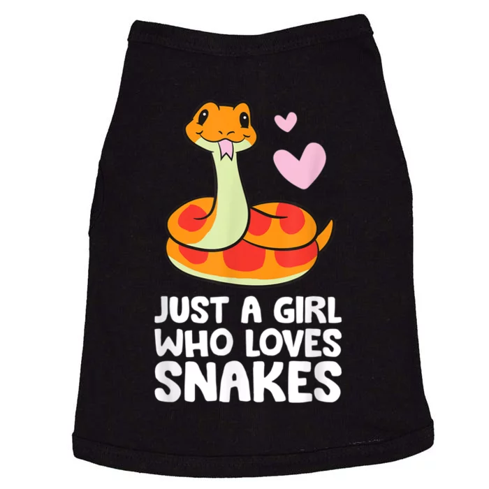 Just A Girl Who Loves Snakes Cute Snake Doggie Tank