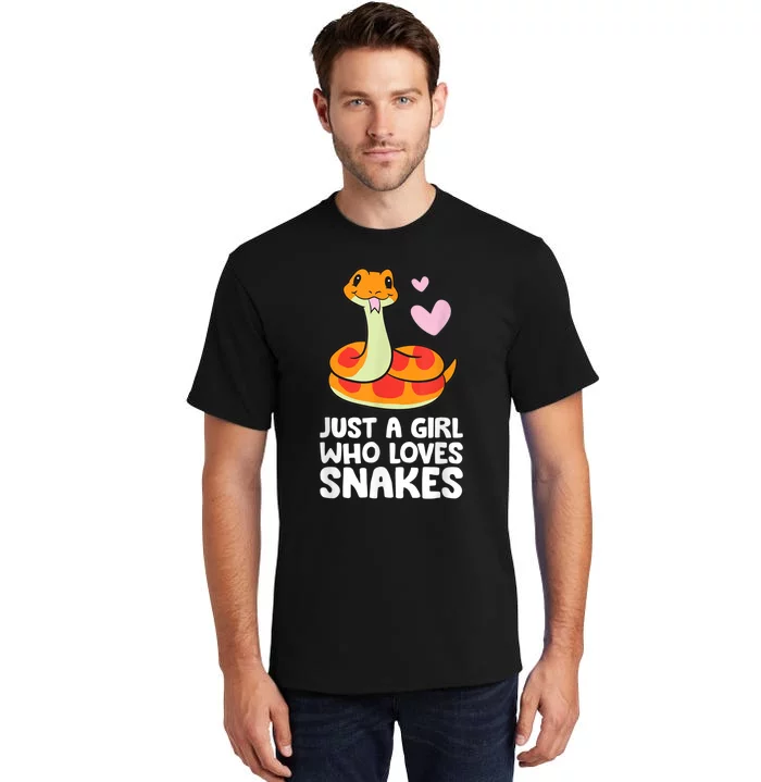 Just A Girl Who Loves Snakes Cute Snake Tall T-Shirt