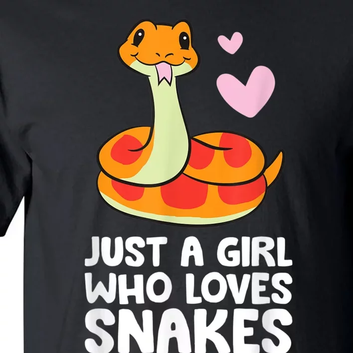 Just A Girl Who Loves Snakes Cute Snake Tall T-Shirt