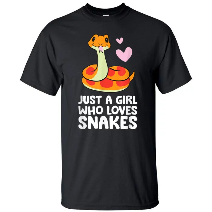 Just A Girl Who Loves Snakes Cute Snake Tall T-Shirt