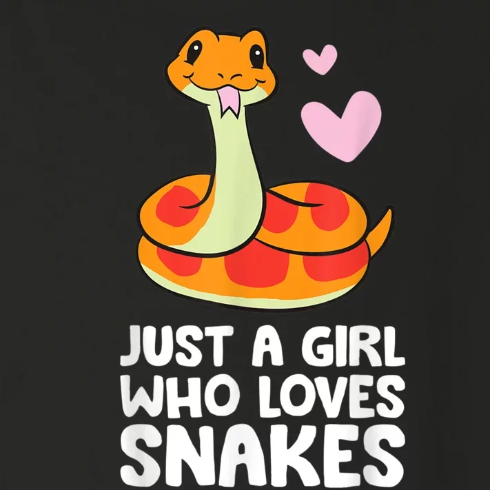 Just A Girl Who Loves Snakes Cute Snake Toddler Long Sleeve Shirt