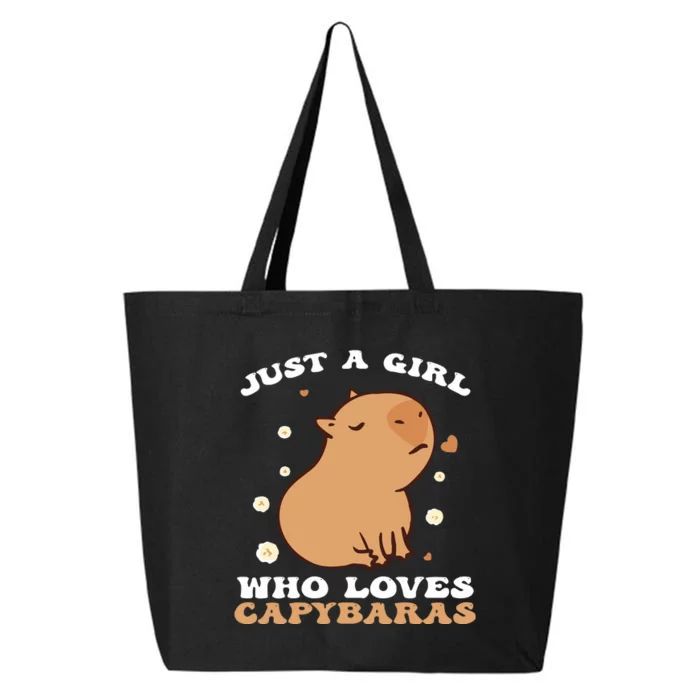 Just A Girl Who Loves Capybaras 25L Jumbo Tote