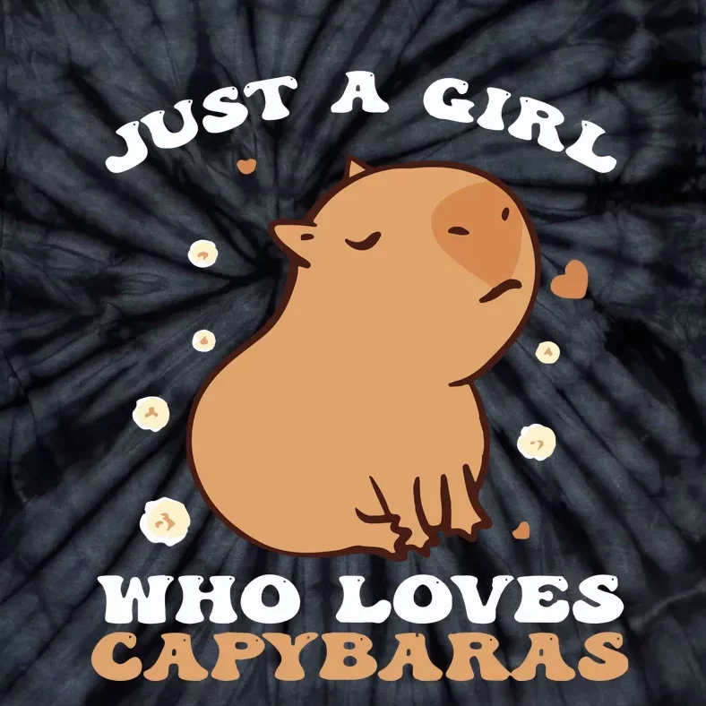 Just A Girl Who Loves Capybaras Tie-Dye T-Shirt