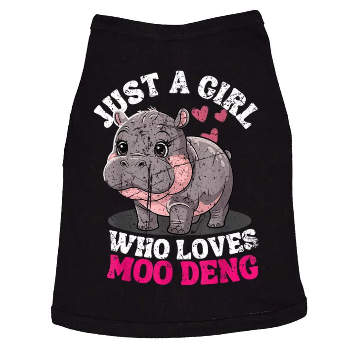 Just A Girl Who Loves Moo Deng Doggie Tank