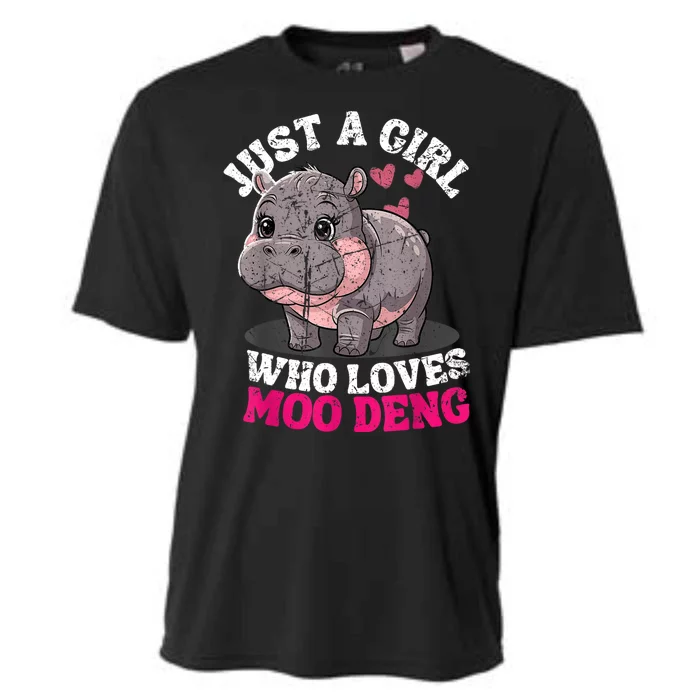 Just A Girl Who Loves Moo Deng Cooling Performance Crew T-Shirt